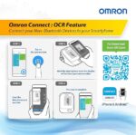 Omron Hem 7121J Fully Automatic Digital Blood Pressure Monitor with Intellisense Technology & Cuff Wrapping Guide Most Accurate Measurement (White) (Power Source - Battrey)