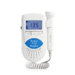 Portable fd100 fetal doppler ultrasound baby heart rate monitor prenatal detector