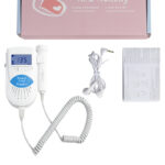 Portable fd100 fetal doppler ultrasound baby heart rate monitor prenatal detector