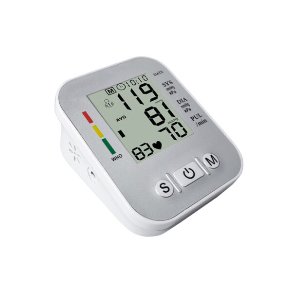 Home use upper arm lcd display full automatic digital blood pressure monitor