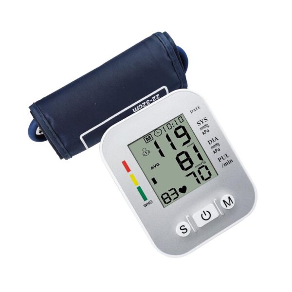 Home use upper arm lcd display full automatic digital blood pressure monitor