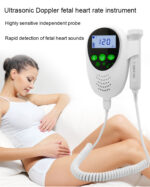 Potable fetal doppler monitor 2m 3m fhr machine baby heart monitor tft colors display fd400