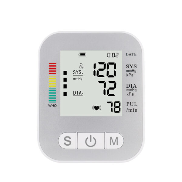 Home use upper arm lcd display full automatic digital blood pressure monitor