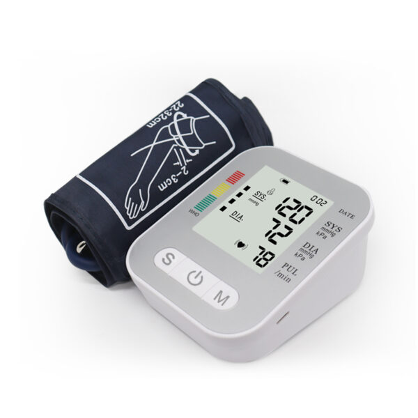 Home use upper arm lcd display full automatic digital blood pressure monitor