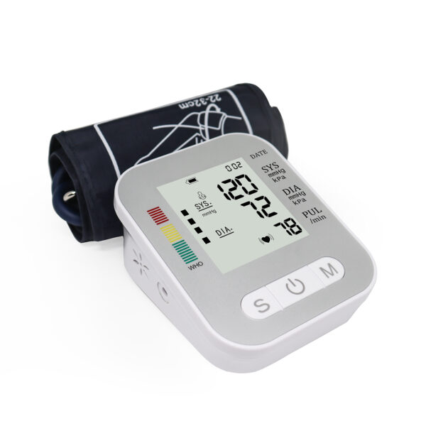 Home use upper arm lcd display full automatic digital blood pressure monitor