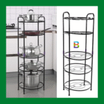 5 Layer Pot Rack by buyonebd – Heavy-duty vertical kitchen organizer for pots and pans in Bangladesh