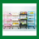 3 Layer Trolley Rack for kitchen, bathroom, or office storage