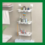 Multifunctional Storage Rack Stikergum – Self-adhesive, durable wall-mounted organizer for kitchen and bathroom use in Bangladesh.