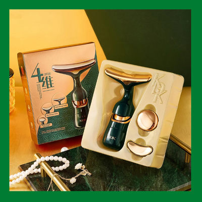 EMS Face Lifting & Firming Massager 3-in-1 – Advanced Facial Sculpting Device with EMS Technology, Vibration Massage, and LED Therapy