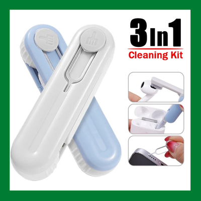 Mobile Phone Cleaner Set 3 in 1 – Spray Bottle, Microfiber Cloth, and Dust Brush for Device Cleaning