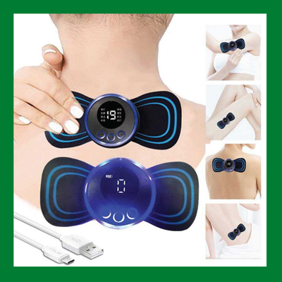 Mini Massager with Remote – Portable EMS TENS Unit for Neck, Back & Shoulder Relief