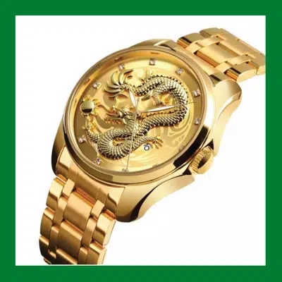 YOLAKO Men’s Dragon Watch – Luxury Quartz Timepiece with Dragon Motif