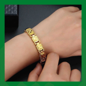 Alloy Plating 18k Gold Magnetic Adjustable Bracelet by buyonebd