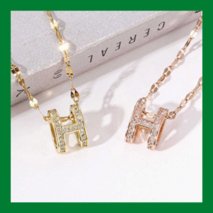 Shop the Gold Plated H Pendant Necklace from buyonebd. A sleek, modern, and stylish necklace featuring a gold-plated H pendant. Perfect for adding a touch of sophistication to any outfit. Available in Bangladesh.