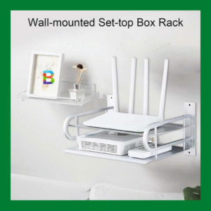 SS Wall Mounted Router Stand – durable stainless steel stand to organize and store routers or modems with a sleek modern design