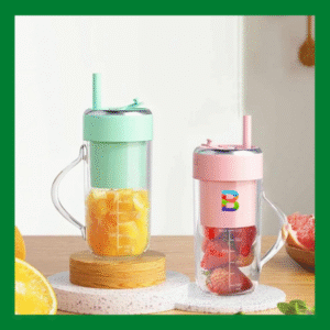 Portable Crusher Juicer with USB Rechargeable 6-Blade System – Ideal for Fresh Juices and Smoothies.
