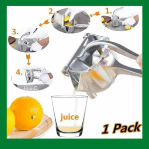Manual Fruit Press Aluminum for extracting fresh juices, durable and easy-to-use