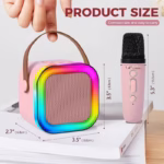 Portable Speaker with Dual Microphones – Bring the Party Anywhere!