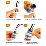 Universal Faucet Water Filter | Kitchen Tap Water Purifier